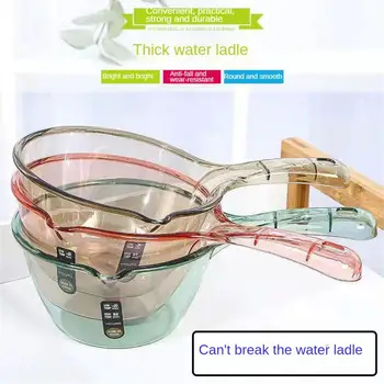 Пластмасова лъжица Многофункционална надеждна домакинска основа Инструменти за баня Популярни кухненски аксесоари Дебела и издръжлива лъжица