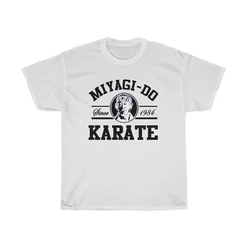 Miyagi-do Miyagi Karate Dojo Karate Kid Logo Сива бяла тениска