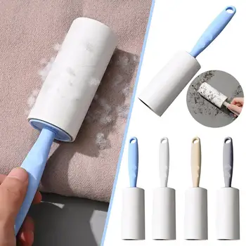 Tearable Adhesive Roller Portable Hair Remover Drum Brush Sticky Detachable 4 Cloth-Removing Remover Clothes Roller Color L U9C7