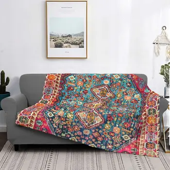 Ориенталски цветни традиционни антични одеяло покривка за легло на леглото реколта диван покритие Uni за легло хвърлят одеяло