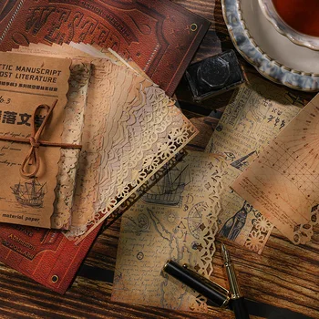 Реколта ръкопис и дантела ръбове материал хартия творчество дизайн хартия ръчно изработени скрапбукинг естетически скицник изкуство дневник